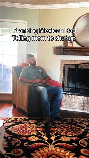 “Shut up mom” prank on dad 🤣 😭#mom #dad #kids #funny #prank | pranks