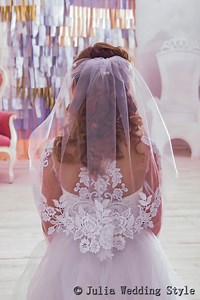 First Communion Veils White Lace Edged Single Tier Mantilla Veil Flower Girl Hair Accessories Veil Little Girls Edged First Holy Communion - Etsy