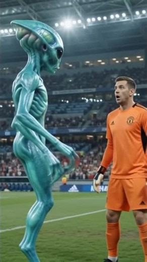 Out of This World Red Card: Alien Descends from the Sky to Expel Goalkeeper!