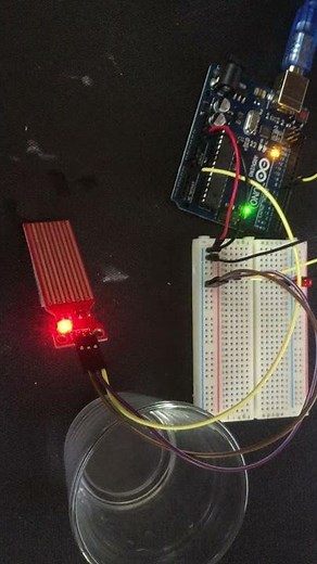 Arduino starter kit project: Water level sensor and LED