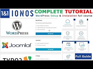 how to setup a wordpress website on ionos | ionos wordpress tutorial and worpress install