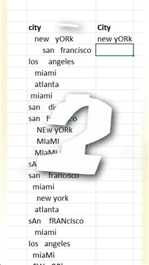 Excel Data Cleaning Trick 🤯 | TRIM & PROPER