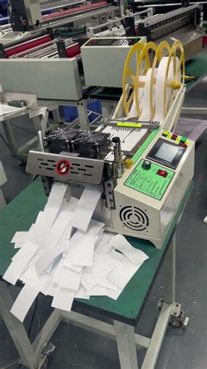 Industrial Wide-Format Velcro Cutter | 160mm Automatic Tape Sizer