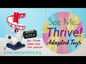 Switch-adapted Ball Pitching Machine paired with Tiny Switchy Switch Modifier Demo