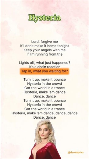 Hysteria - Bebe Rexha | Lyrics | #lyrics #hysteria #beberexha