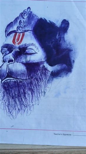 Jai Shree Ram 🚩 Hanuman Ji Drawing 🚩 #shorts #hanuman #viralshorts #ram