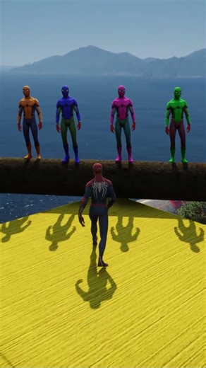 الرجل العنكبوت انقاذ باتمان Spider-Man Rescue batman vs iron man vs venom funny Game GTA 5 superhero