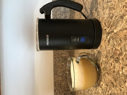 Watch Milk Frother, Miroco Stainless Steel Milk Steamer with Hot &Cold Milk Functionality, Automatic Fo... on Amazon Live