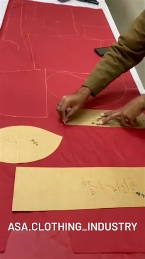 Apparel Manufacturer on Instagram: "Pattern Placement & Cutting Marking Process ✂️ Placing the pattern on the fabric and marking it for cutting is a crucial step in garment manufacturing. This process ensures accurate fitting, precision, and high-quality finishing. 🏭 Factory Process 🧵 Precision Work 👕 Manufacturer Direct #PatternMaking #CuttingProcess #GarmentManufacturing #ApparelFactory #ClothingManufacturer"