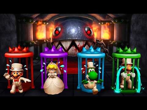 Mario Party: The Top 100 SKILL Minigames INSANE Battle! 😱 Mario Vs Peach Vs Yoshi Vs Luigi