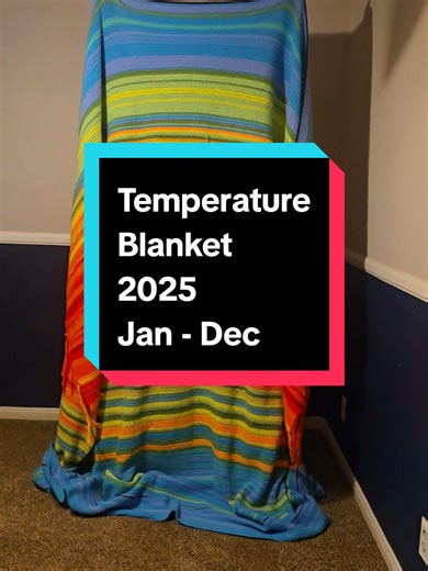 Creating a Temperature Blanket: 2025 Year-Long Project