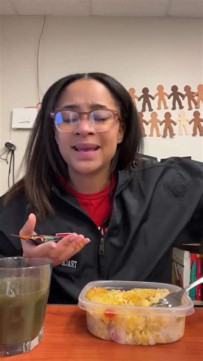 Teacher lunch break after a long ACT testing day