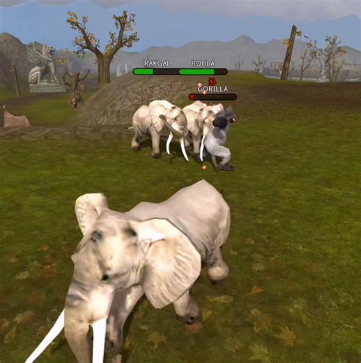 Strong Elephants 🐘 V's Angry Gorilla 🦍 Ultimate Elephant Simulator #animals #gameplay