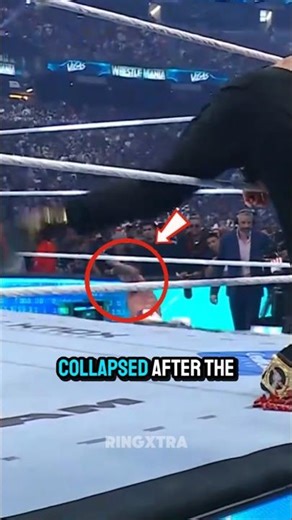 CM Punk Seen Collapsing Near Ringside After Main Event!
