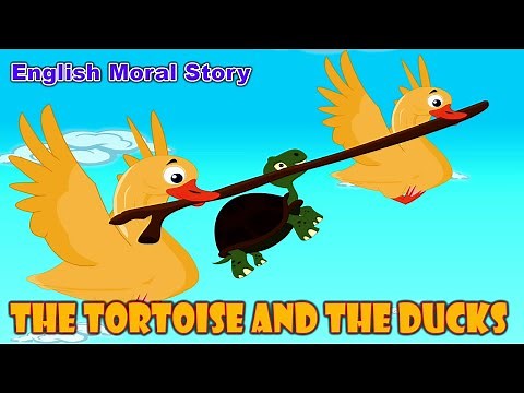 The Tortoise & The Ducks | Animated Short Stories | Moral Stories In English | Stories For Children