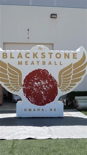 The Blackstone Meatball Inflatable Sign