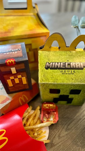 Jessie on Instagram: "This is your sign to go to McDonald’s and get the Minecraft Movie Meal. I had the 10-Piece McNuggets with the exclusive Nether Flame Sauce. 10/10, you have to try! A medium fry, and crisp Coke. Plus, it comes with 1 of 6 Minecraft collectibles. Off we go to collect them all! Let us know what you try. At participating McDonald’s for a limited time. 🍟"