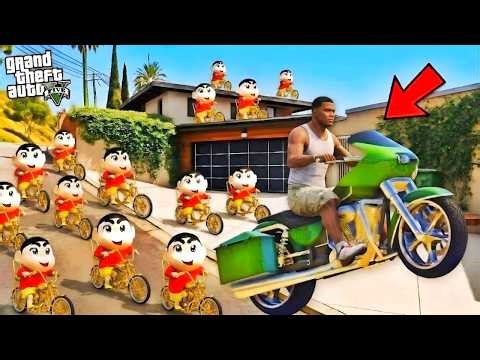 Shinchan Chasing Franklin 😨 Golden Cycle Escape in GTA 5 | Tamil Gameplay