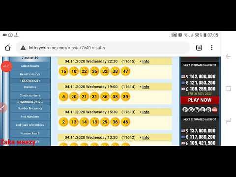 Gosloto 7/49 morning Predictions