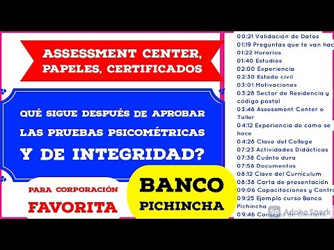 Assessment Center Entrevista DOCUMENTOS Que sigue DESPUÉS de PRUEBAS para trabajar Supermaxi PICHINC