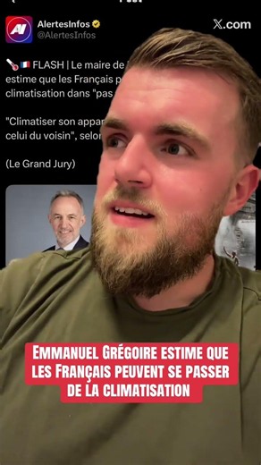 Emmanuel Grégoire believes the French can do without air conditioning