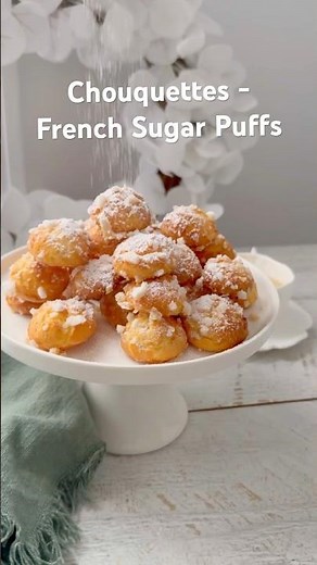 Chouquettes or French Sugar Puffs - Super Addictive! ‪@NotQuiteNigella‬ #recipe #christmas