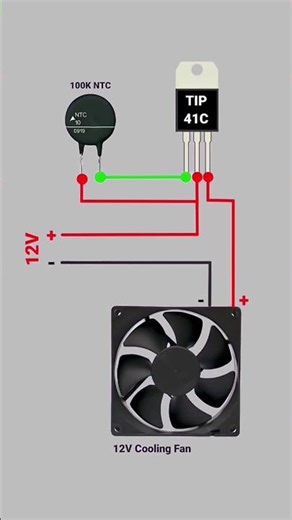 Temperature Sensor Circuit | Easy DIY Heat Detection Circuit | Electronics Project #shorts
