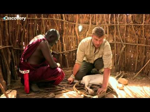 Freddie Flintoff Suffocates A Goat for the Maasai
