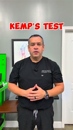 Chad Guerrero OT,COMT,CPT,SMT,Dip.OMT,SCC,PES,CES on Instagram: "Cervical Kemp’s Test (Cervical Quadrant Test) 🦴 What is it? The Cervical Kemp’s Test, more accurately called the Cervical Quadrant Test, is an orthopedic screening tool used to help identify cervical facet joint irritation, cervical foraminal stenosis, or possible nerve root compression. How it’s performed: The clinician guides the patient’s neck into: • Extension • Rotation • Side-bending toward the involved side This position na