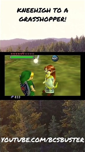 Kneehigh to a Grasshopper! #retrogaming #gaming #zelda #n64 #majorasmask #link #romani
