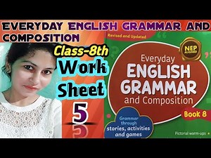 Class-8th worksheet-5 Everyday English grammar #solution #new #nep #english #everyday #viral #class8