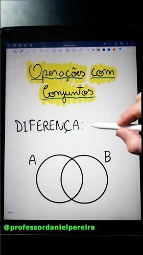 ENTENDA as Operações com Conjuntos! (Diagrama de Venn)