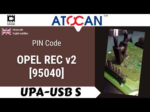 OPEL REC v2 [95040] - Reading PIN Code by UPA USB-S
