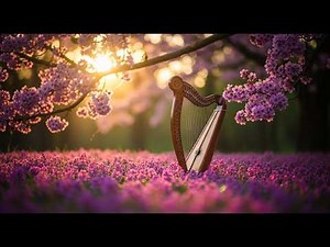 Relaxing Harp Music for Relieves Stress, Anxiety and Depression 🌸 Heals the Body and Soul