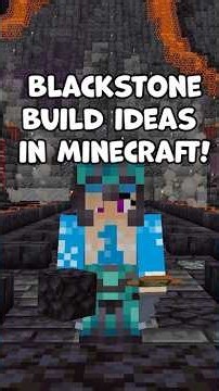 What to build with BLACKSTONE in Minecraft! #minecraftbuilding