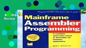Mainframe Assembler Programming  Review