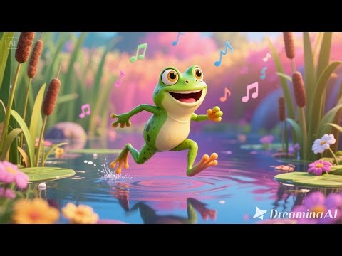 Hop Hop Like a Frog | Fun Animal Song for Kids | Jumping & Movement Nursery Rhyme