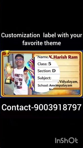 #Label customised label with your favourite theme.DM to contact-9003918797