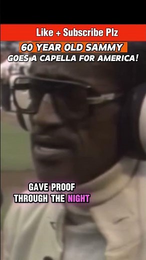 Rare: Sammy Davis Jr Sings National Anthem at 60 – Pure Voice #Ratpack #july4th