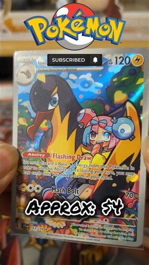​Beauty & Power: Pulling Iono's Kilowattrel IR! ⚡️🙌 #pokemon #pokemontcg