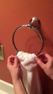 Bathroom Towel Loop Hanging Instructions