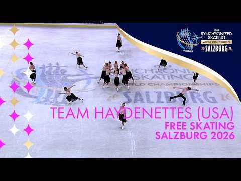 Team Haydenettes (USA) | Free Skating | ISU Synchro World Champs | Salzburg 2026 | #SynchroSkating