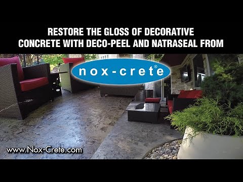 Remove Worn, Acrylic Sealer on Decorative Concrete with Nox-Crete's Deco-Peel - Step by Step