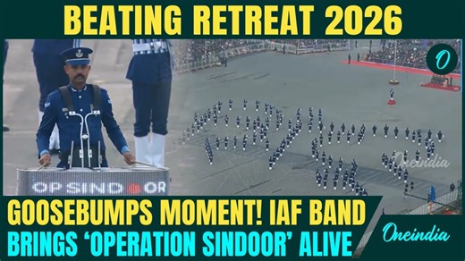 Watch: IAF band brings 'Operation Sindoor' to life at Beating Retreat | Audience roars in applause