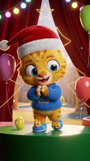 Merry Christmas Kids Song 🎄 Santa Giving Gifts | Cute Christmas Animation for Children