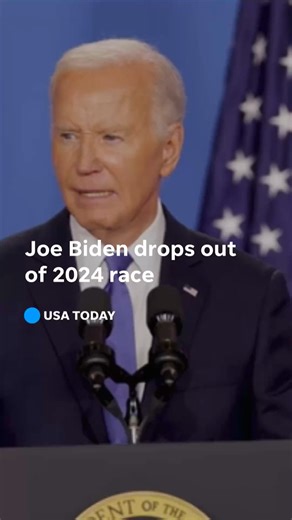16K views · 407 reactions | President Biden drops out of presidential race. https://tinyurl.com/5hye4w95 | USA TODAY | Facebook