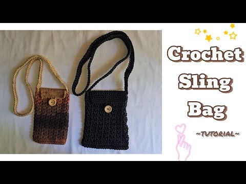 How to crochet a sling bag| Crochet Phone bag