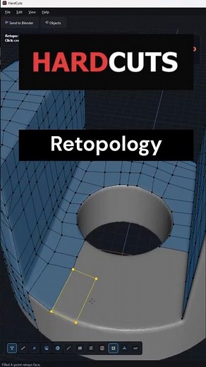 Hardcuts Retopology, UV Unwrap and Baking Tools for Blender