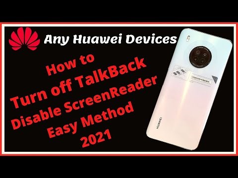 How to Turn Off TalkBack on Any Huawei Devices | How to Disable / turn off Screen Reader on Huawei