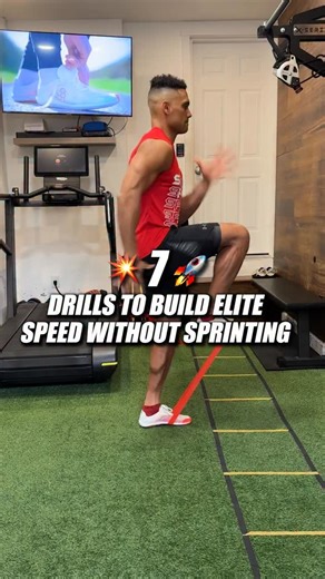 💥7 Explosive Drills to Get Faster without Sprinting ⁣ ⁣ 🚨 LIMITED TIME 💵 | Use Code PERFORM25 to get 25% OFF your @vivobarefoot shoes!⁣ ⁣ ✅ Add these plyometric power drills to your routine to boost sprint speed, reaction time, and full-body explosiveness:⁣ ⁣ 1.) Sprinter Jumps⁣ 2.) Single-Leg Tuck Jumps⁣ 3.) Split Jumps⁣ 4.) Sprinter Arm Swings⁣ 5.) Banded High Knees⁣ 6.) Banded Quick Switches⁣ 7.) Tuck Jumps⁣ ⁣ 👣 Featuring the all-new @vivobarefootcanada Primus Flow!⁣ ⁣ ⚡️The Primus Flow i